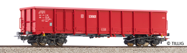 4-axle Gondola car type Eanos of of the DB Schenker<br /><a href='images/pictures/Sachsenmodelle/76504.jpg' target='_blank'>Full size image</a>